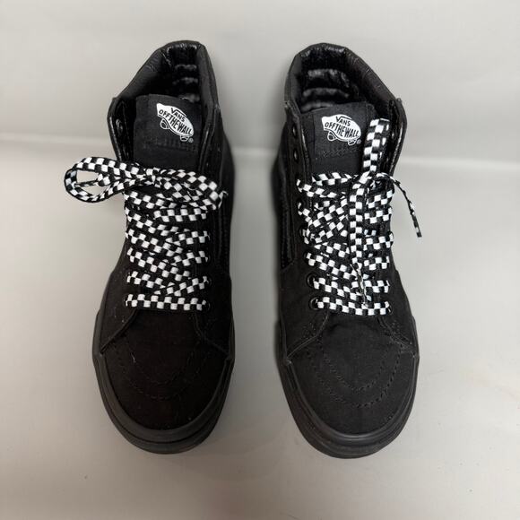 Black Vans SK8-Hi - Picture 2 of 8